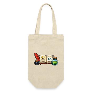Mondschein Bibliothek der Alchemie - Geschenkbeutel für Flaschen - Natur - Vorne