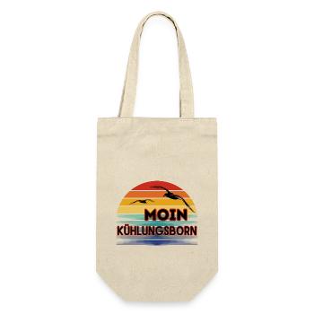 Moin Kühlungsborn with seagull in retro style - Gift Bag for Bottles - nature - Front