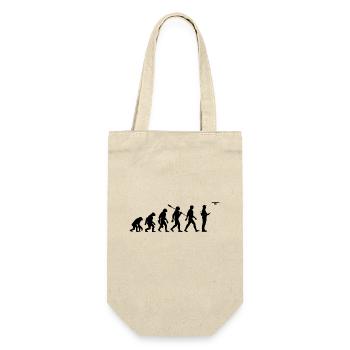Evolution - Drohne - Drohnenpilot - Geschenkbeutel für Flaschen - Natur - Vorne