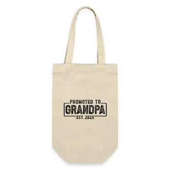 Promu grand-père, prévu pour 2025 - Sac à bouteille - nature - Devant