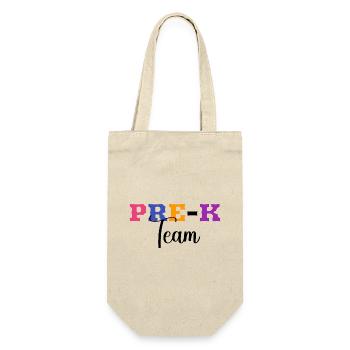 Pre-K Team - Pre Kindergarten Teacher - Gift Bag for Bottles - nature - Front