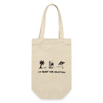 Je suis prêt pour les vacances - Sac à bouteille - nature - Devant