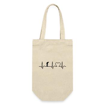 Golf - Miniature Golf - Hole Golf - Heart Curve - Gift Bag for Bottles - nature - Front