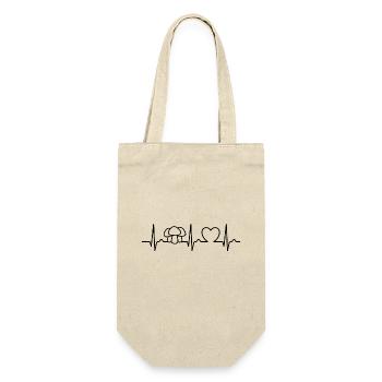 Heart Curve - Mushroom Picker - Mushrooms - Spell - Gift Bag for Bottles - nature - Front