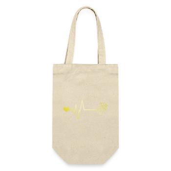 Dice Casino Pulse Heart Love - Gift Bag for Bottles - nature - Front