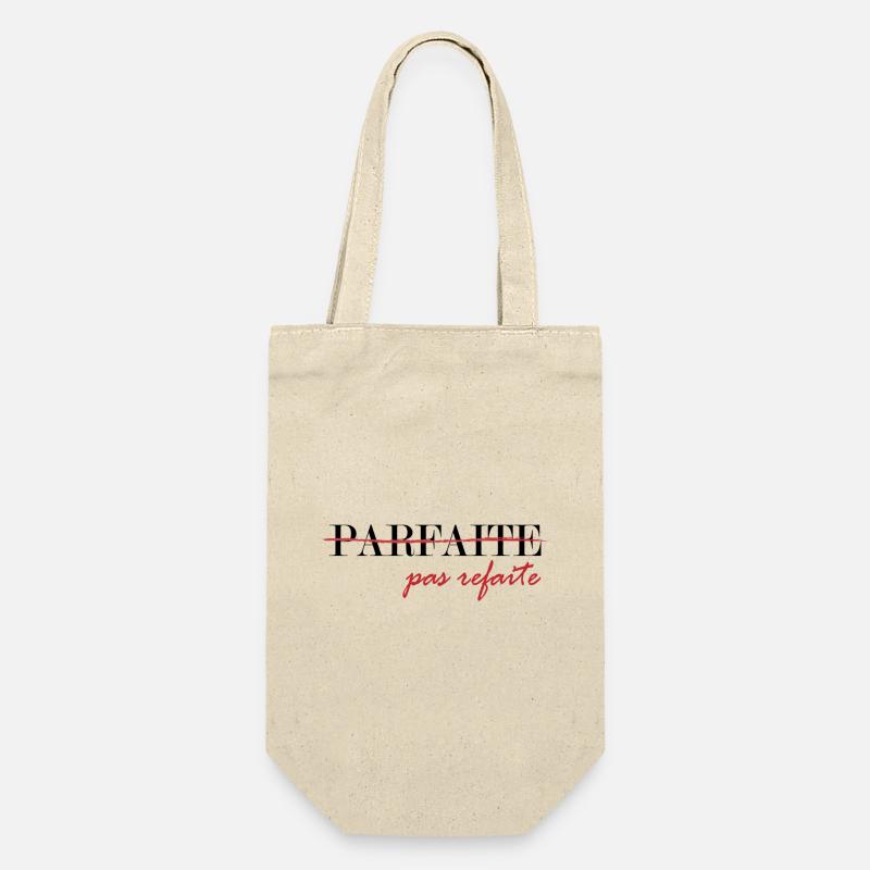 parfaite, pas refaite (noir) - Sac à bouteille - nature
