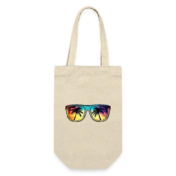 Lunettes de soleil Palmier Symbole - Sac à bouteille - nature - Devant