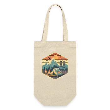 Camper,Outdoor Adventure Awaits - Gift Bag for Bottles - nature - Front