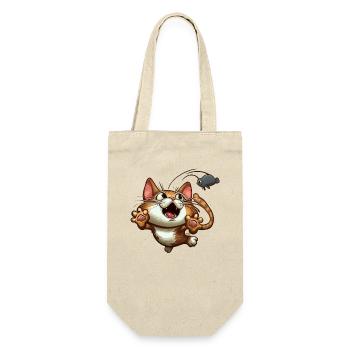 Cat Catching The Mouse is Caught - Gift Bag for Bottles - nature - Front