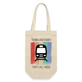 Train Railway Railroad Worker Trains Train Driver - Gift Bag for Bottles - nature - Front