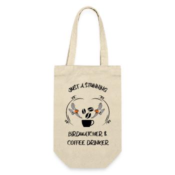 Vogelbeobachtung Vögel Beobachten Birding Kaffee - Geschenkbeutel für Flaschen - Natur - Vorne