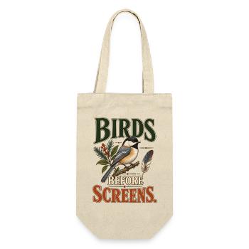 Birds Before Screens - Geschenkbeutel für Flaschen - Natur - Vorne