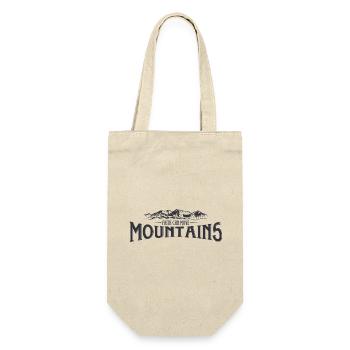 Faith can move Mountains, christliches Geschenk. - Geschenkbeutel für Flaschen - Natur - Vorne