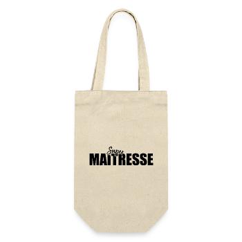 Super Maitresse Cadeau Pour Maîtresse D école - Sac à bouteille - nature - Devant