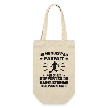 I am a supporter of Saint Étienne - Gift Bag for Bottles - nature - Front