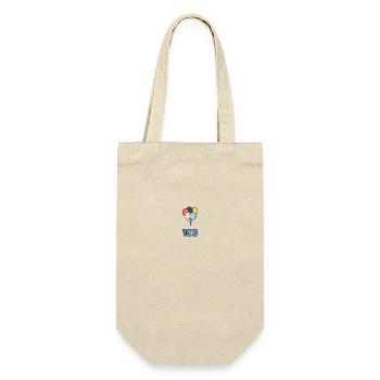 100. 100 YEARS. 100th ANNIVERSARY. BIRTHDAY 100 - Gift Bag for Bottles - nature - Front