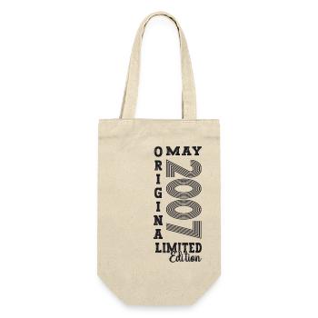 16th Birthday Man An Original May Vintage 2007 - Gift Bag for Bottles - nature - Front