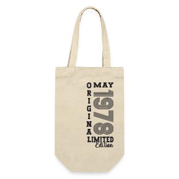 45th Birthday Man One Original May Vintage 1978 - Gift Bag for Bottles - nature - Front