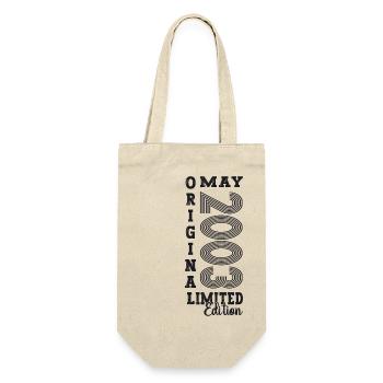20th Birthday Man One Original May Vintage 2003 - Gift Bag for Bottles - nature - Front
