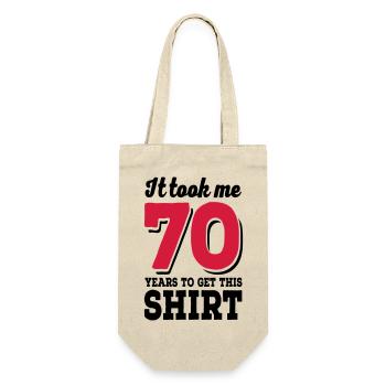 70 ans - Sac à bouteille - nature - Devant