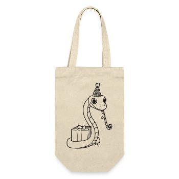celebrate birthday party gift snake face - Gift Bag for Bottles - nature - Front