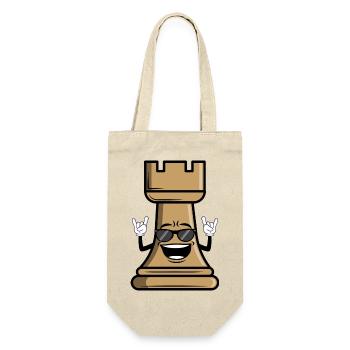 Chess piece tower gift for chess players - Gift Bag for Bottles - nature - Front