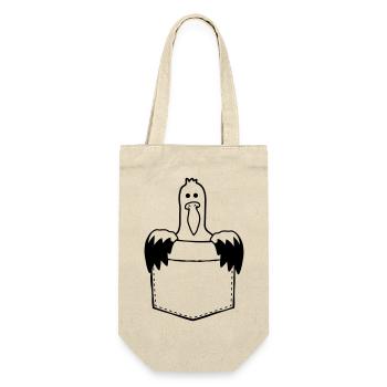 Shirt bag Seagull On the way - Gift Bag for Bottles - nature - Front