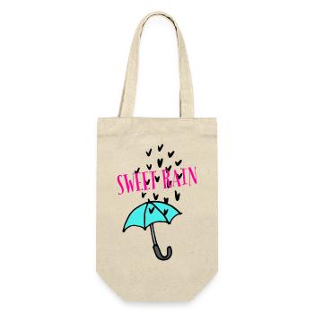 Sweet Rain - Geschenkbeutel für Flaschen - Natur - Vorne