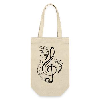Musical Note clef Musician Symbol - Gift Bag for Bottles - nature - Front