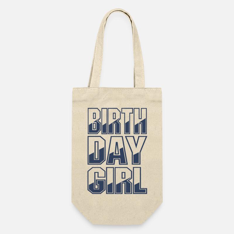 Fille d’anniversaire - Sac à bouteille - nature