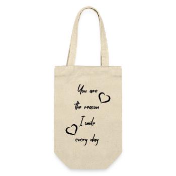 You are the reason I smile every day - Gift Bag for Bottles - nature - Front