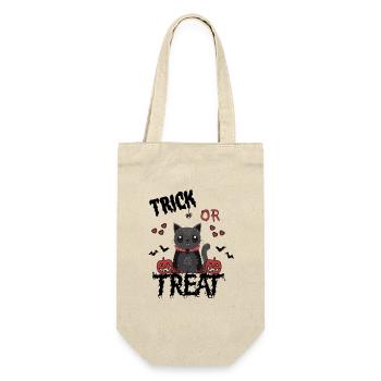 Astuce ou friandise de conception horriblement mignonne - Sac à bouteille - nature - Devant