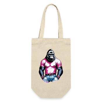Boxing Gorilla Boxer - Gift Bag for Bottles - nature - Front