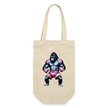 Boxing Gorilla Boxer - Gift Bag for Bottles - nature - Front