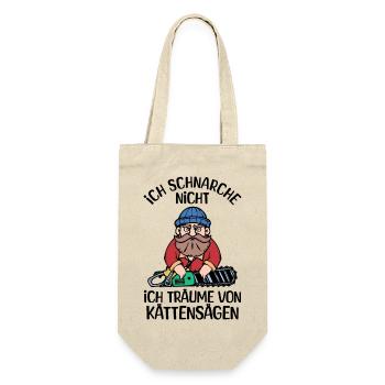 Saw Wood Sawdust Woodland Lumberjack Statement - Gift Bag for Bottles - nature - Front
