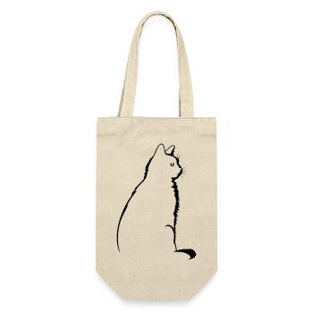 Cat, Cat Motif - Gift Bag for Bottles - nature - Front
