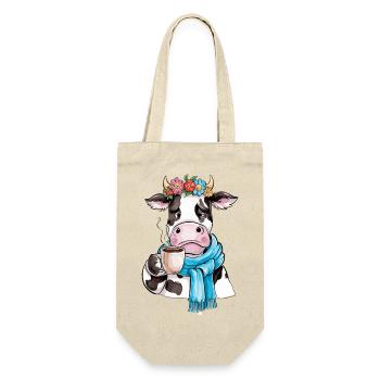 Vache café - Sac à bouteille - nature - Devant
