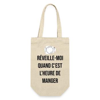 Réveille moi quand c'est l'heure de manger - Sac à bouteille - nature - Devant