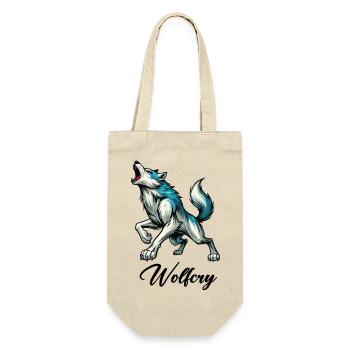 Bande dessinée de loup - Sac à bouteille - nature - Devant