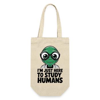 Ich bin nur hier, um Außerirdische zu studieren - Geschenkbeutel für Flaschen - Natur - Vorne