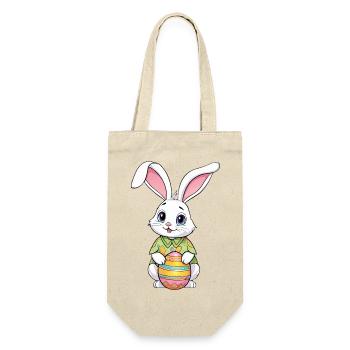 Easter bunny with Easter eggs - Gift Bag for Bottles - nature - Front