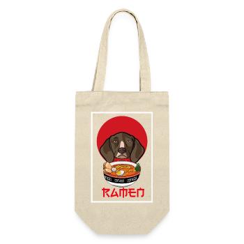 German Shorthaired Pointer Ramen Dog Japanese Art - Gift Bag for Bottles - nature - Front