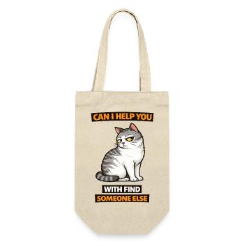 Moody Cat Help Find Someone Else - Gift Bag for Bottles - nature - Front