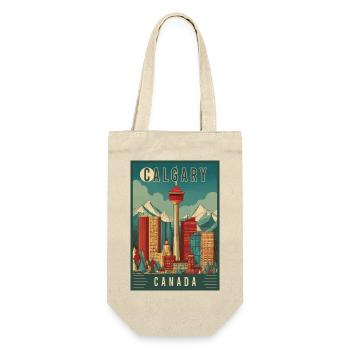 Erleben Sie die malerische Stadtlandschaft von Calgary in Kanada - Geschenkbeutel für Flaschen - Natur - Vorne