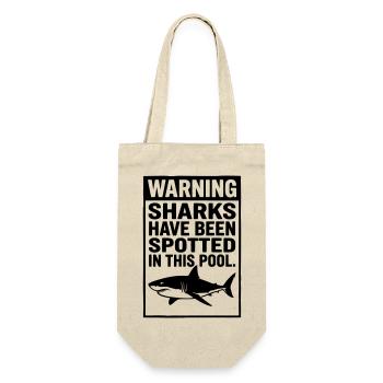 Sharks Pool Sharks in the Pool - Gift Bag for Bottles - nature - Front