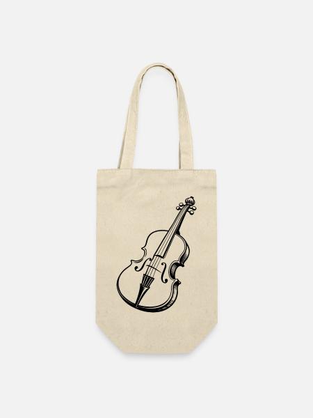 Cello - Geschenkbeutel für Flaschen - Natur