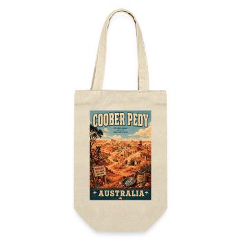 Entdecken Sie Outback von Coober Pedy in Australien - Geschenkbeutel für Flaschen - Natur - Vorne