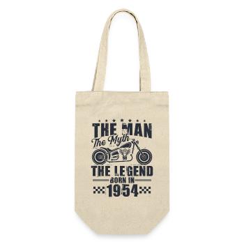 1954 Vintage homme mythe légende moto - Sac à bouteille - nature - Devant