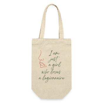 Ich liebe einen Legionär - Geschenkbeutel für Flaschen - Natur - Vorne