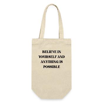 Believe in yourself and anything is possible - Gift Bag for Bottles - nature - Front